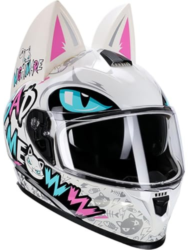 Byroads Casco Integrale Moto Scooter ECE Omologato Casco Moto Full Face con Doppia Visiera Anti Nebbia Parasole cascos Moto integrales per Donna Uomo 50~65CM