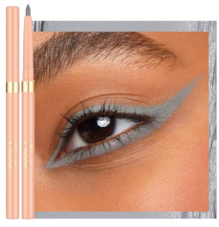 OULAC Matte Grey Eye Liner Pencils Waterproof, Smudge-proof Retractable Eyeliner Lasts 24H +, Highly Pigmented and Smooth, Long-lasting Formula, Vegan 14 Grey Stone