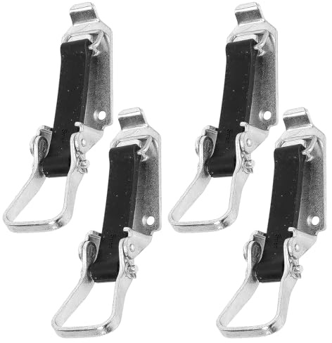 4 supports de pelle, verrouillage à tension de 80 mm avec élastique, support de balai, support de pelle pour barres de toit, support de hache, roulement de verrouillage pour remorques