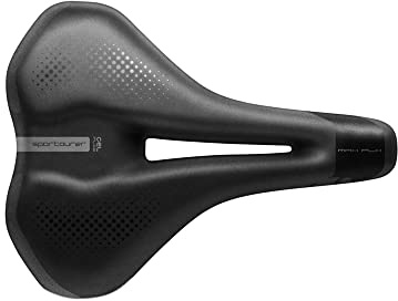 Selle Italia UNKNOWN Sportourer MAX FLX Gel Flow Hi-Viz Fahrradsattel, schwarz, One Size UNKNOWN Sportourer MAX FLX Gel Flow Hi-Viz Fahrradsattel, schwarz, One Size