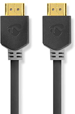 Nedis Cvbw34000At100 Cable Hdmi de Alta Velocidad con Ethernet, 10 m, Antracita