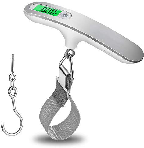Utoolmart Pèse-bagages numérique portable en forme de cuillère avec crochet de suspension électronique haute précision pour affichage LED pour nourriture et bagages