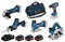 Bosch Professional 18V System Combo Kit: GSR 18V-28 + GST 18V-LI S + GWS 18-125 V-LI + GKS 18V-LI + GSA 18V-LI C (inkl. 3x 4.0Ah Akku, Schnellladegerät GAL 18V-40, Werkzeugtasche)