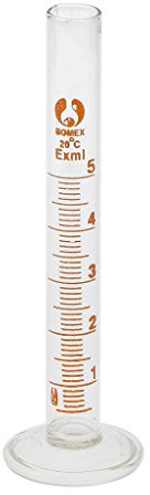 SDENSHI 5/10/25 / 50ml Messzylinder Für Laborglas - Klar, 5ml