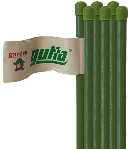 Gutta Bambooplast - Supporto per piante, Sostegno per piante, Canna da giardino Ø 11mm, Canne di bambu, Rivestimento PVC, Bastoni orto (10, 180)