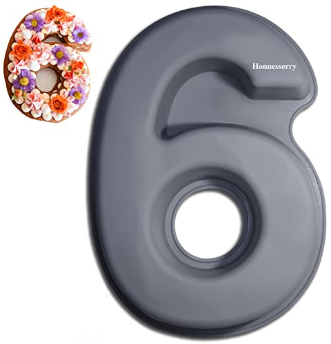 Silikon Backform Zahlen 6 für Geburtstage, Hochzeiten und Jubiläumsfeiern