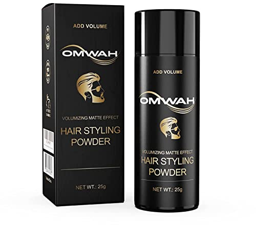 OMWAH SNOWADE Hair Styling Powder (25g) - All Natural Look Mens Hair Powder - Adds Volume and Texture - No Oil or Greasy Residue
