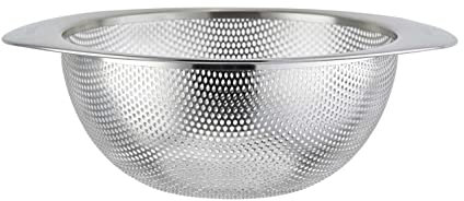 MEISTERKOCH Sieb 18 cm aus Edelstahl in silberfarben, Nudelsieb für Pasta, Abtropfsieb für Obst, Reis und Gemüse, Seiher, rostfrei, spülmaschinenfest