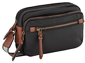 camel active Damen BARI Cross Bag mit Reißverschluss Schwarz womenswear-M