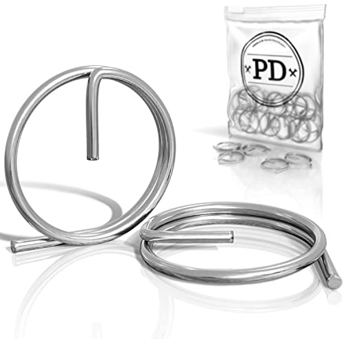 PD® Ringsplinte 1,25x15 mm | Rostfreie Sicherungsringe aus Edelstahl A4 V4A | Sicherungsringsplinte zur Sicherung von Steckbolzen | Universell nutzbare Ring Splinte für Sicherungsbolzen | 10 Stück
