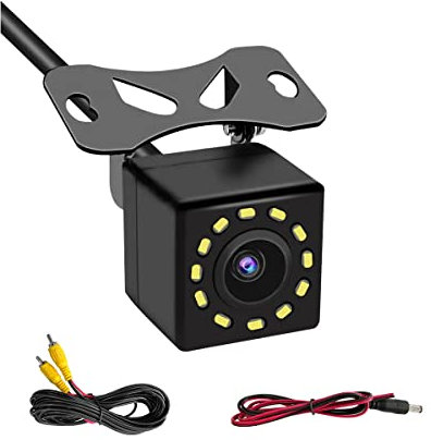 CGEAMDY Ultra HD 12 LED Nachtsicht Rückfahrkamera, Mit Nachtsicht 170° Weitwinkel, 18IR Nachtsicht für Wohnmobile Einparkhilfe, LKW Wohnwagen, Anhänger, Van, Landwirtschaft