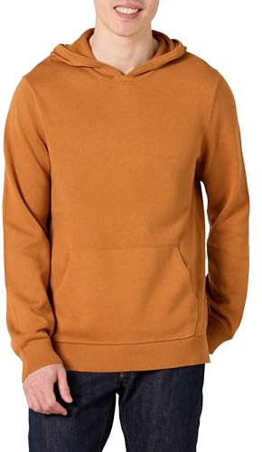Amazon Essentials Men's Relaxed-Fit Hoodie Sweater, Caramel, X-Large