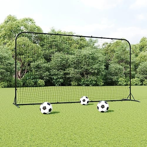 Home Outdoor OthersFootball Rebounder Net Black 366x90x183cm HDPE