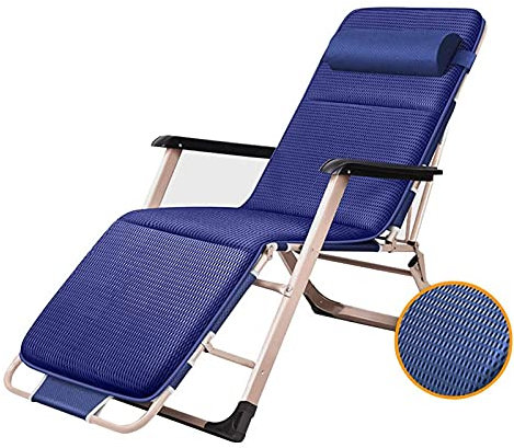 CCYENG Liegen Liegestuhl Liegestuhl Gartenliege Outdoor Klappbar |Liegestuhl Garten Wohnzimmer Balkon|Metall klappbare Sonnenliege Camping