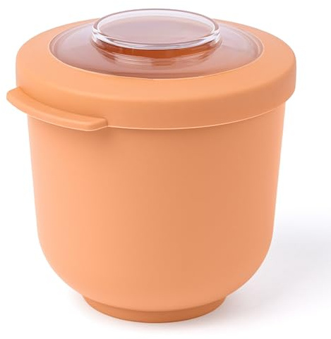 Amuse Tylla Schüssel 500ml I luftdichte Frischhaltedosen mit Deckel für Meal Prep und Snacks I BPA-freie Vorratsdosen für Kinder und Erwachsene I kleine Gefrierdosen, spülmaschinengeeignet I Peach