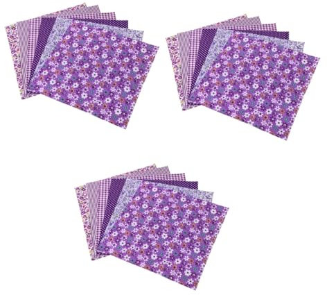 SEWACC 18stücke Quadratische Baumwollstoffe Mit Floral-Muster Bunte Stoffe Für Bastelprojekte Patchwork Und Scrapbooking