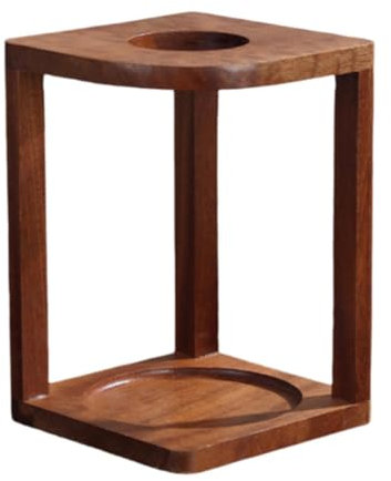 LOVIVER Kaffeefilterfach-Regal, Kaffeetablett-Halter, aus Holz, Stabiler Kaffeestation, Kaffeemaschinenständer für Zuhause, Wohnheim, Teehaus, Style A
