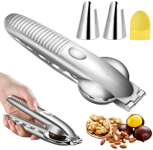 DAWRIS Kastanien Clip, Kastanienöffner, Maronizange Kastanie Schneider,Chestnut Opener Cutter, Küchengeräte Metall Nuss öffner Zange, Öffner für Walnüsse Trockenobst Kastanien Nüsse