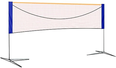 Badmintonnetzständer, faltbares Badmintonnetz mit Ständer und Tragetasche, leichtes, verstellbares Ballspiel-Trainingsgerät für Jugendliche, keine Werkzeuge oder Pfähle e,One Color Wide 3.1m/10.2ft