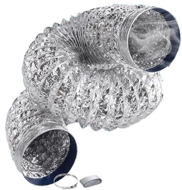 Lüftungsschlauch Flexibel Klimaschlauch Mobil, Ventilationsrohr für Klimaanlage, Verlängerungsschlauch Klimaanlage, Abluftschlauch aus Aluminium, 80/100/120/150/160/170/180/200/250/300mm(2m,200mm)