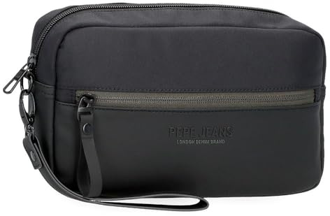 Pepe Jeans Sail up Bolso de Mano Negro 24,5x15x6 cms Poliéster y PU by Joumma Bags