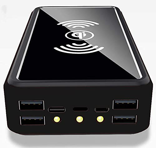 Power Bank Solare 50000mAh, Caricabatterie Solare, Caricabatterie Solare per Telefono a Ricarica Rapida con 4 Uscite 3 Ingressi, Batteria di Backup Esterna ad Alta Capacità per iPhone, Samsu