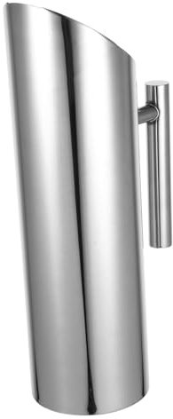 Alipis Pichet de Service en Acier Inoxydable 1,5l, Bouteille D'eau Froide, Poignée Confortable, pour Cocktails et Boissons Froides, Bouilloires