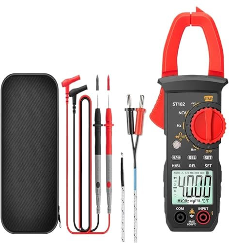 NBDUGQ Pince ampèremétrique ST182, multimètre numérique Professionnel, testeur Automobile, Test 4000 ohms