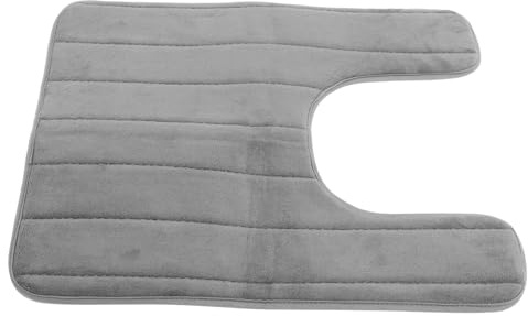 Cabilock Almohadilla Antideslizante De Espuma Viscoelástica para Inodoro Tapete De De Baño Alfombra De Baño Forma Color Oscuro