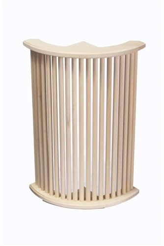 Sauna Lampenschirm aus Holz (Linde) – Abdeckung für Saunaleuchte & Sauna Lampe – Holz Lampenschirm für Wand- & Eckmontage – Sauna Leuchte Zubehör