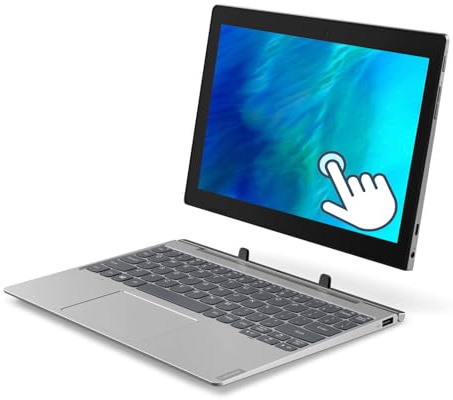 Lenovo Ideapad D330 2-in-1 Tablet, Intel Celeron N4000, 10.1 IPS Touchscreen (1280 x 800), 4GB RAM, 64GB SSD, Japanese Keyboard, Camera, Windows 11 Pro (Renewed)