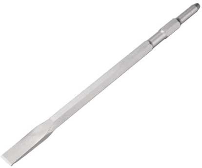 sourcing map Hex Shank Floor Scraper Chisel 380mm x 17mm Steel Jack Hammer Chisel Bit for Electric Demolition Gardening Landscaping Digging Cutting (Blade Width: 22.5mm)