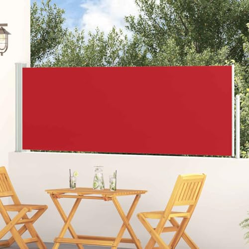Sophrelle Toldo Lateral retráctil de jardín Rojo 100x300 cm Rojo,48373