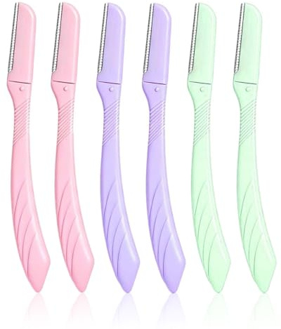 DAFNE 6 pezzi Dermaplaning Tool - Rasoi per il viso da donna, rasoio viso donna,rasoio per sopracciglia e viso, rimozione dei peli del viso, rasoi per il viso da donna, rasoio Dermaplane