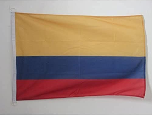 AZ FLAG Pavillon Colombie 150x90 cm Maille Bloquée Anneaux Plastique