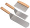Professional Stainless Steel Spatula Set - Heavy Duty Spatula and Scraper - Great for Cast Iron Griddle BBQ Flat Top Grill - Commercial Grade