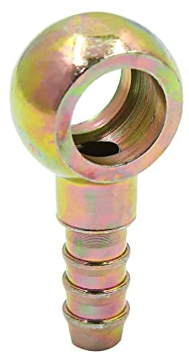 sourcing map Hohlschraube 14mm Banjo Schlauchkupplung 1pc Für Motorrad Auto | Adapter, Bremsleitung, Barb Außendurchmesser 9.3mm, Für 8mm Schlauch, CNC-Bearbeitung, Hochpräzise, Einfache Installation