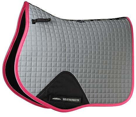 Weatherbeeta Reflective Prime All Purpose Saddle Pad Pony Silver Pink