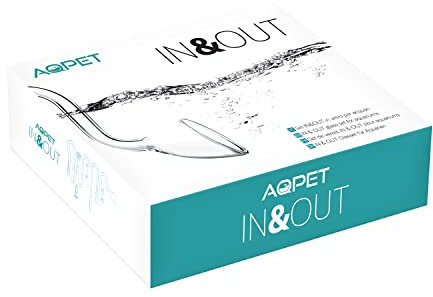 AQPET in&out R-Type 17 MM Set Mandata e Ritorno per Filtri Esterni Acquario in Vetro di Alta qualità