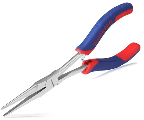 WORKPRO 7 Mini Long Reach Needle Nose Pliers | Mini Long Reach, for Jewelry Making, Wire Bending, Small Object Gripping & Narrow Places