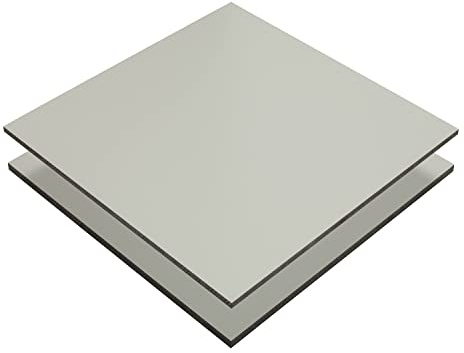 HPL Platte wetterfest | Fassadenplatte, Balkonplatte, Schichtstoffplatten | in 6mm, 8mm | VERSCHIEDENE FORMATE | TOP QUALITÄT MADE IN GERMANY (Lichtgrau Ral7035, 120 x 20cm (8mm Stärke))