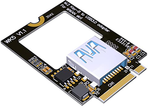JMT Wire¡¤Less Network Card M.2 B Key to Wi¡¤Fi Converter USB 3.0 SSD NGFF 3042 Card 4G Slot for WWAN Slot