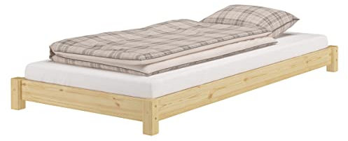 Erst-Holz®Breites Flachbett Futonbett Niedrigbett 100x200 Kiefer massiv V-60.51-10ohne Zubehör