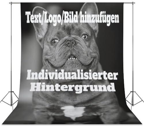 Individuell gestaltete Hintergründe Personalisiertes Fotostudio Hintergründe entwerfen Sie Ihre eigene Fotografie Stoff mit Logo, Bild und Text 142 cm × 200 cm