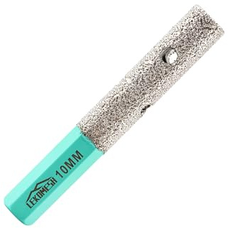 LEKOMESH Diamant Fingerfräser 10MM Diamantfräser - für Fliesenschleifer Vergrößerung Polierlöcher auf Porzellan Keramik Granit Marmor Arbeitsplatte Durchmesser, Hexenschaft
