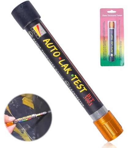 Funmo Testeur d'épaisseur de peinture, Testeur De Revêtement De Peinture Avec Pointe Magnétique Et échelle De Mesure, Détecteur De Dommages De Carrosserie, Outil De Mesure Dimensionnelle Pour Voiture