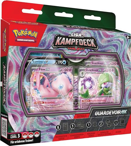 Pokémon Sammelkartenspiel Liga-Kampfdeck (1 sofort spielbares Deck mit 60 Karten, inklusive Guardevoir Mew-ex)