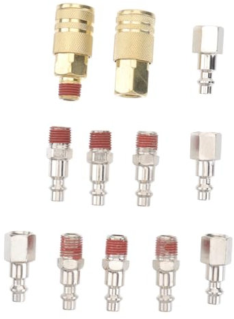 Angoily Luftkupplung-set Npt Pneumatische Verbinder Steckverbinder Für Druckluhrschläuche Kompressorschlauch Kupplung Pneumatisches Reduzierstück Luftkupplung