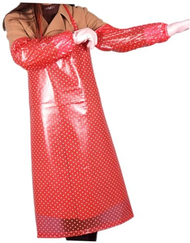Mikinona PVC Schürze mit Ärmeln, Lang, und Ölabweisend, 1 Stück