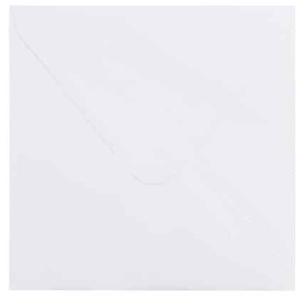 Florence Kuvert, 14 x 14 cm, vit, 100 st, 120 g/m², självhäftande kuvert för bröllop, vykort, inbjudningar, gratulationskort